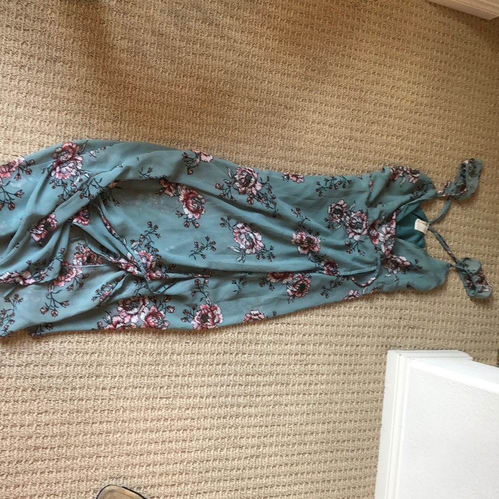 Floral wrap dress
